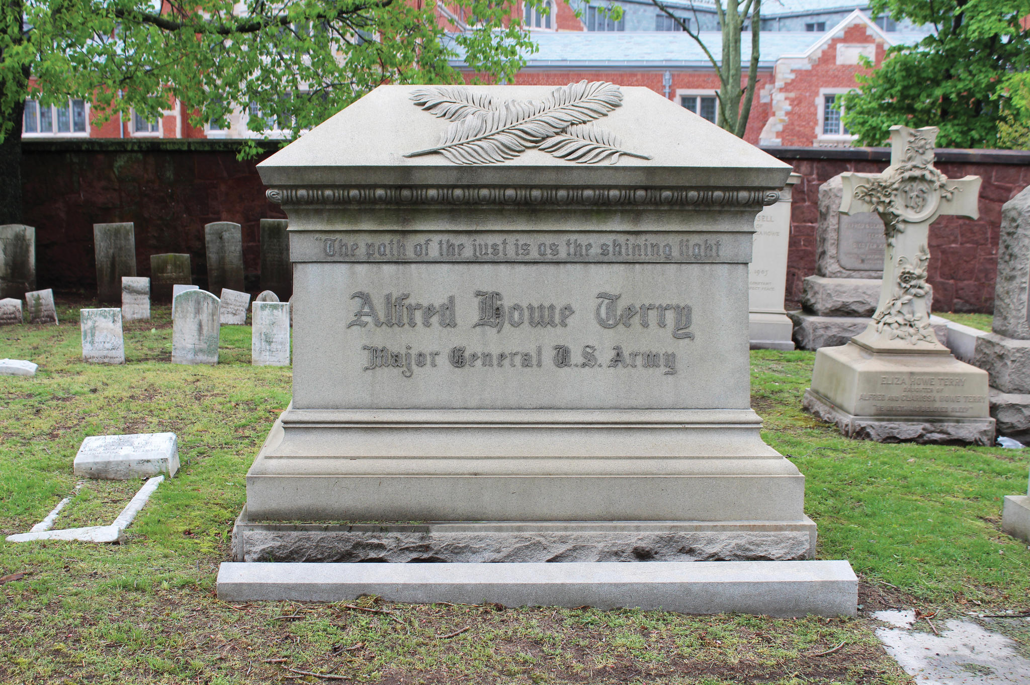 <span style="background-color:transparent">Major General in the U.S. Army. Terry is the highest ranking U.S. Army veteran in Grove Street Cemetery. A graduate of Hopkins School in New Haven, he attended Yale Law School but did not graduate. Although he had no formal military training, when the war started he raised the 2nd Connecticut Infantry Regiment and was appointed its colonel. He led his troops in the capture of Fort Fisher in North Carolina in 1865 and served in the army out west after the war.</span><span style="background-color:transparent"> </span><span><span style="background-color:transparent">Location: 21 Ivy</span></span> 